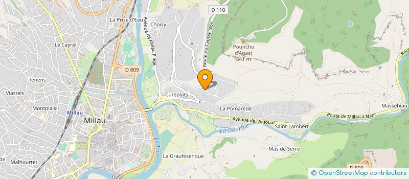 localisation de l'entreprise MADAME MARIE MIQUEL à MILLAU
