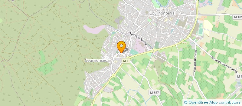 localisation de l'entreprise MADAME MARIE MIRABEL  COURNONSEC