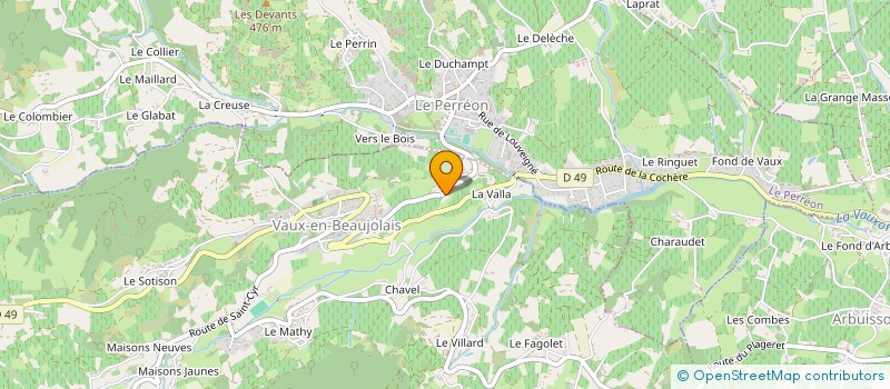 localisation de l'entreprise MADAME MARIE-MIRABELLE CHARENSOL à VAUX-EN-BEAUJOLAIS