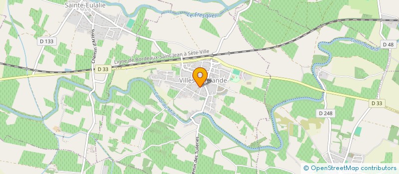 localisation de l'entreprise MADAME MARIE MIRAMOND  VILLESEQUELANDE