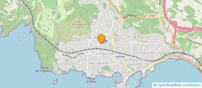 localisation de l'entreprise MADAME MARIE MISTRAL  BANDOL