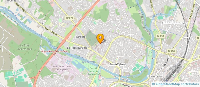localisation de l'entreprise MADAME MARIE MOINARD à SAINT-YRIEIX-SUR-CHARENTE