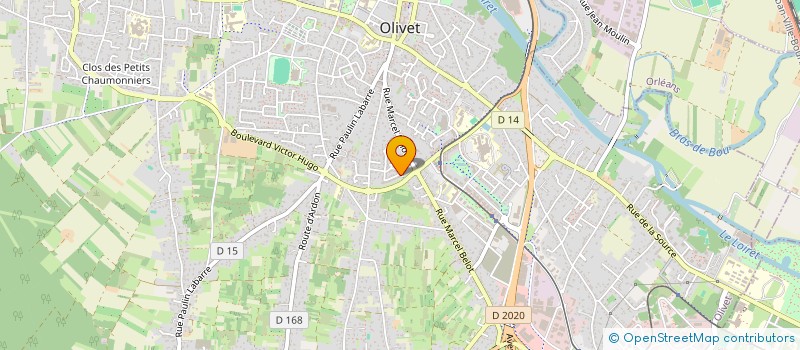 localisation de l'entreprise MADAME MARIE MOINIER à OLIVET