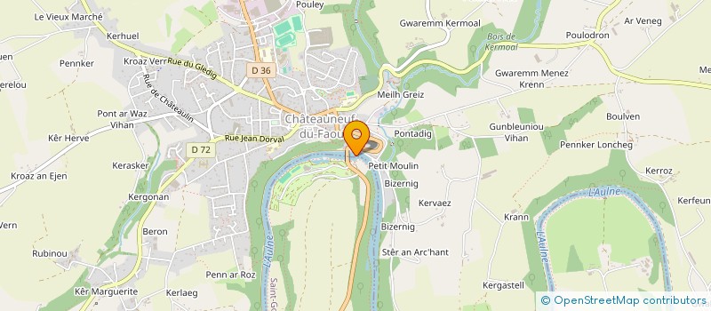 localisation de l'entreprise MADAME MARIE MOINS à CHATEAUNEUF DU FAOU