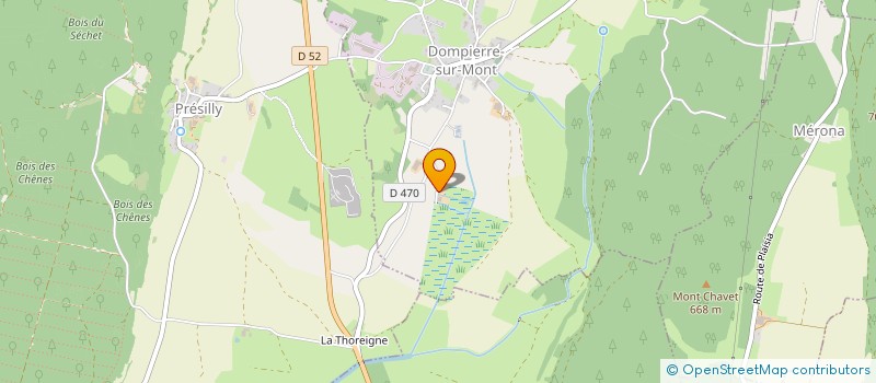 localisation de l'entreprise MADAME MARIE MOLARD à DOMPIERRE-SUR-MONT