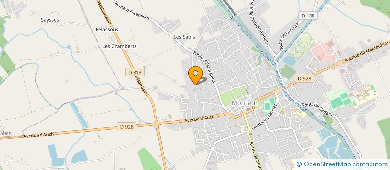 localisation de l'entreprise MADAME MARIE MOMMEJA  MONTECH