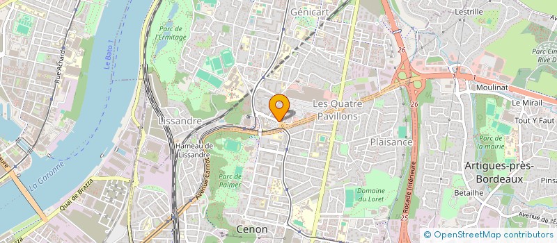 localisation de l'entreprise MADAME MARIE MONCLA  LORMONT