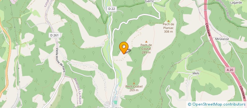 localisation de l'entreprise MADAME MARIE MONELLS  BELLEFONT-LA RAUZE