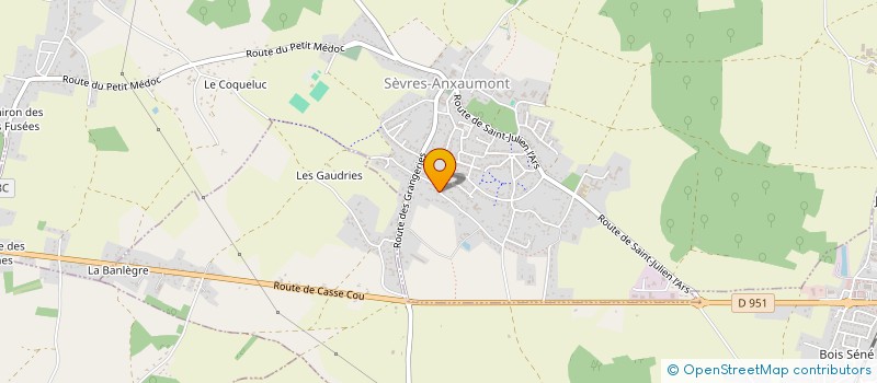 localisation de l'entreprise MADAME MARIE-MONIQUE BIRAUD  SEVRES-ANXAUMONT