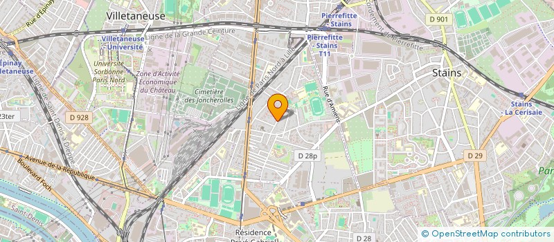 localisation de l'entreprise MADAME MARIE-MONIQUE ROBIN  PIERREFITTE-SUR-SEINE