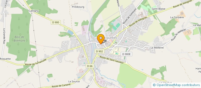 localisation de l'entreprise MADAME MARIE-MONISE VERLINDE  BRICQUEBEC-EN-COTENTIN