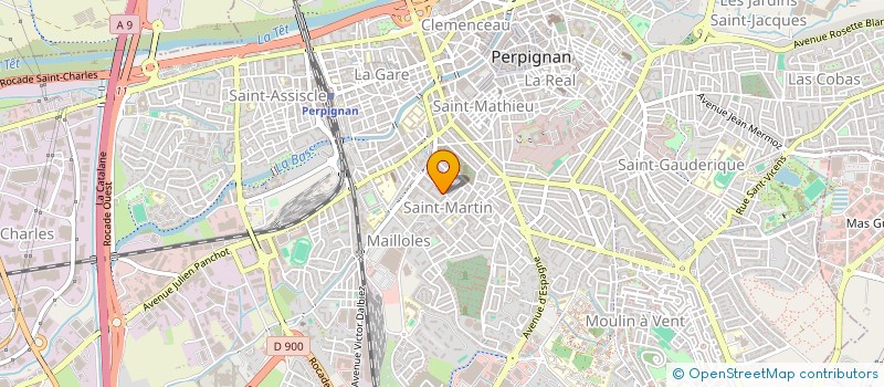 localisation de l'entreprise MADAME MARIE MONNE  PERPIGNAN