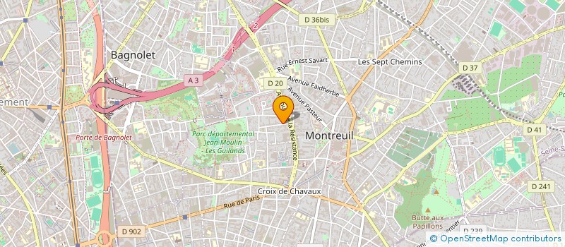 localisation de l'entreprise MADAME MARIE MONNERAYE à MONTREUIL