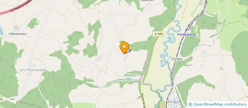 localisation de l'entreprise MADAME MARIE MONNET  BROMONT-LAMOTHE