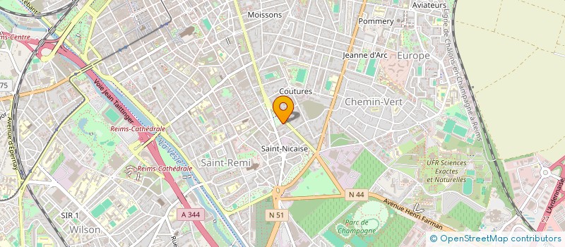 localisation de l'entreprise MADAME MARIE MONNOT  REIMS