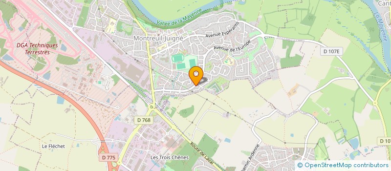 localisation de l'entreprise MADAME MARIE MONSARRAT  MONTREUIL-JUIGNE