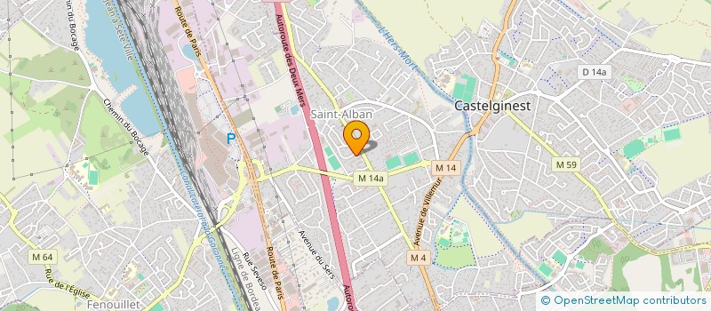 localisation de l'entreprise MADAME MARIE MONTAGNE  SAINT-ALBAN