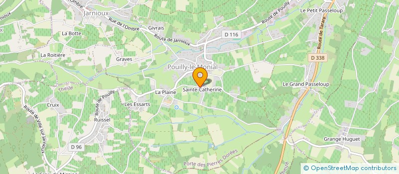 localisation de l'entreprise MADAME MARIE MONTAGNON à PORTE-DES-PIERRES-DOREES