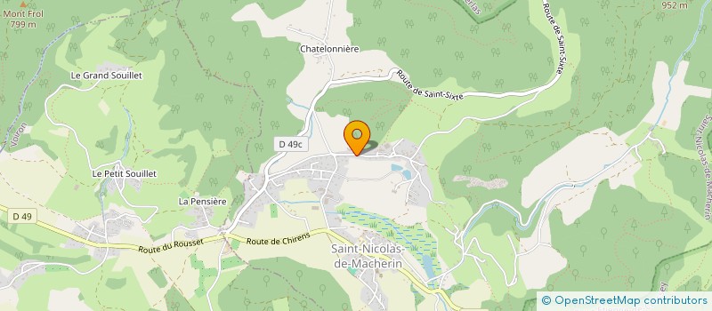 localisation de l'entreprise MADAME MARIE MONTANA  SAINT-NICOLAS-DE-MACHERIN