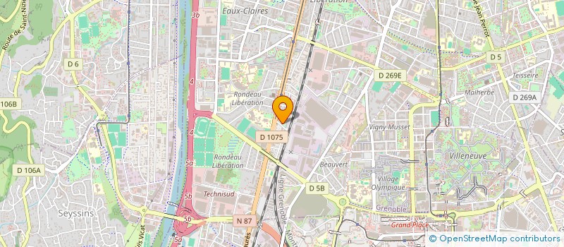 localisation de l'entreprise MADAME MARIE MONTAVON  GRENOBLE