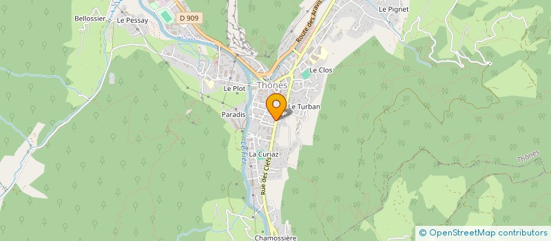 localisation de l'entreprise MADAME MARIE MONTMEAT  THONES