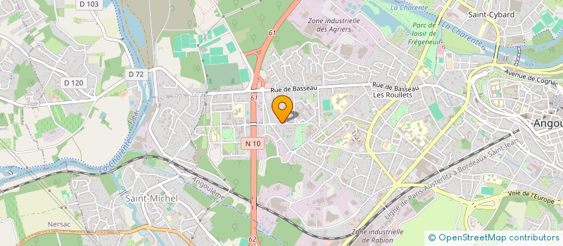 localisation de l'entreprise MADAME MARIE MOREAU à ANGOULEME