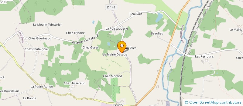 localisation de l'entreprise MADAME MARIE MOREAU à COURGEAC