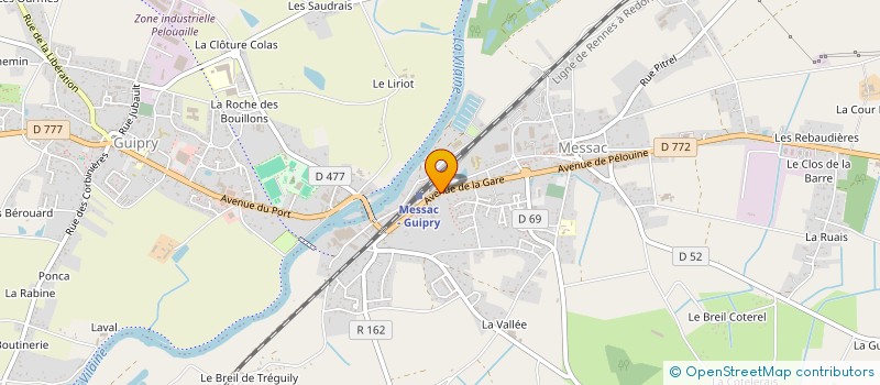 localisation de l'entreprise MADAME MARIE MOREL à GUIPRY-MESSAC