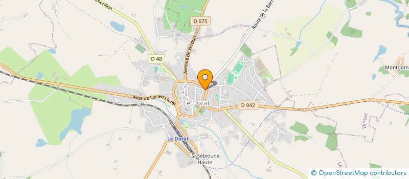 localisation de l'entreprise MADAME MARIE MOREL  LE DORAT