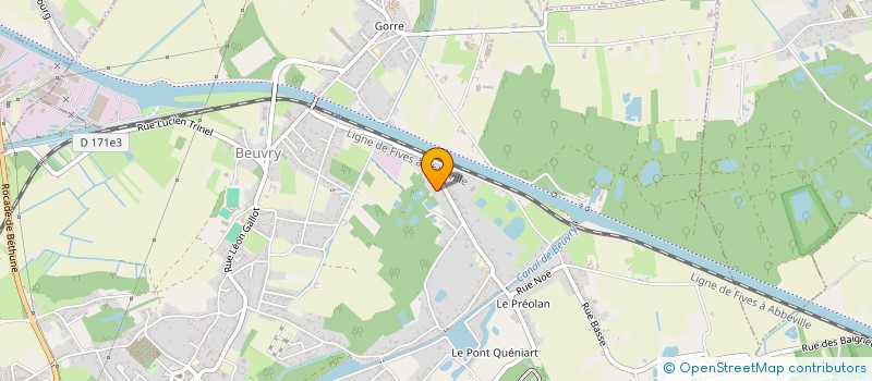 localisation de l'entreprise MADAME MARIE MORELLE  BEUVRY