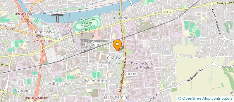 localisation de l'entreprise MADAME MARIE-MORGANE CHABERT  VAULX-EN-VELIN