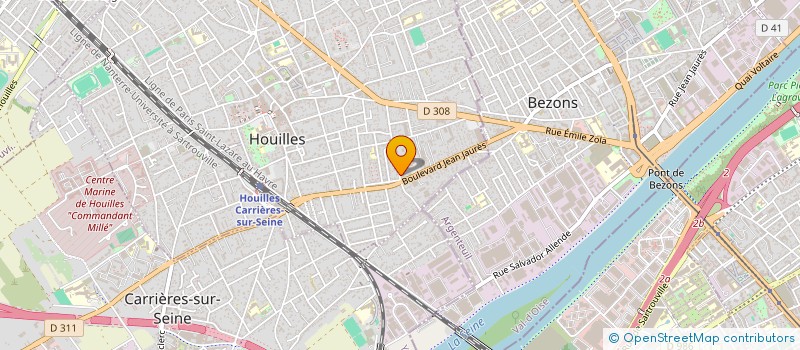 localisation de l'entreprise MADAME MARIE MORILLON  HOUILLES