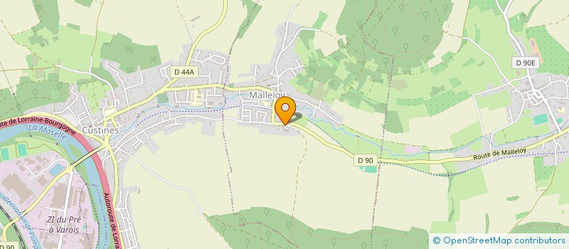 localisation de l'entreprise MADAME MARIE MORIN  MALLELOY