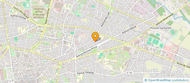 localisation de l'entreprise MADAME MARIE MORIN à PAU