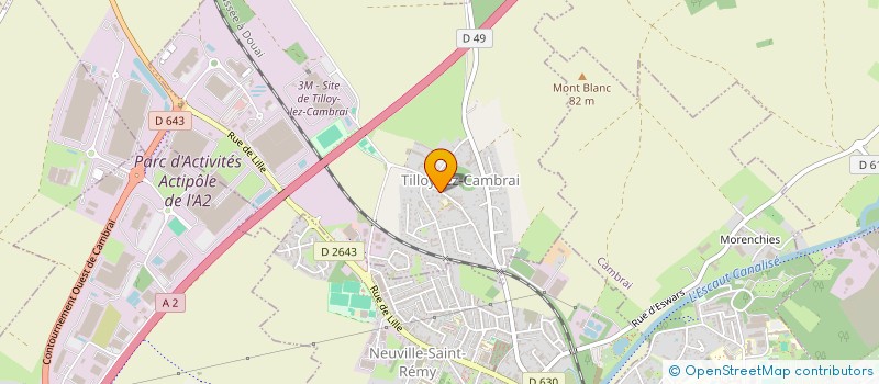 localisation de l'entreprise MADAME MARIE MORISAUX  TILLOY-LEZ-CAMBRAI