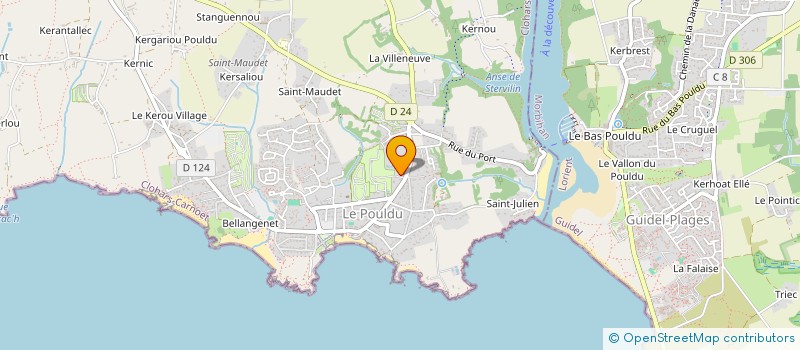 localisation de l'entreprise MADAME MARIE MORISSON  CLOHARS-CARNOET