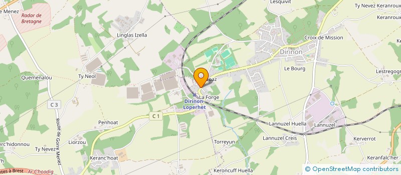 localisation de l'entreprise MADAME MARIE MORVAN  DIRINON