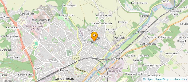 localisation de l'entreprise MADAME MARIE MORVAN  PLOUEDERN