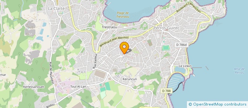 localisation de l'entreprise MADAME MARIE MORVAN  PERROS-GUIREC