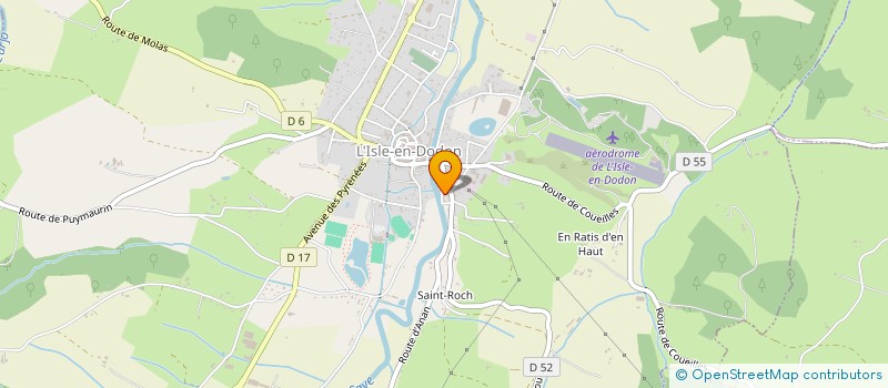 localisation de l'entreprise MADAME MARIE MOULET  L'ISLE-EN-DODON