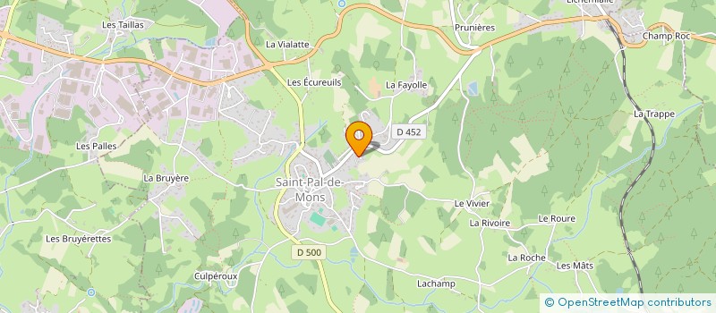 localisation de l'entreprise MADAME MARIE MOUNIER à SAINT-PAL-DE-MONS