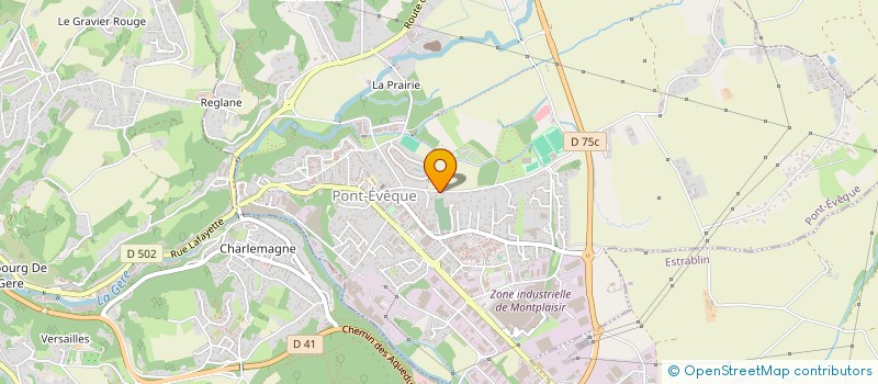 localisation de l'entreprise MADAME MARIE MOUNIER  PONT-EVEQUE