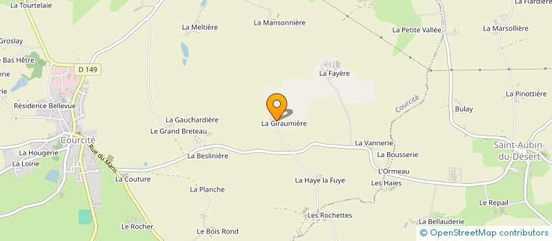 localisation de l'entreprise MADAME MARIE MOUSSAY à COURCITE
