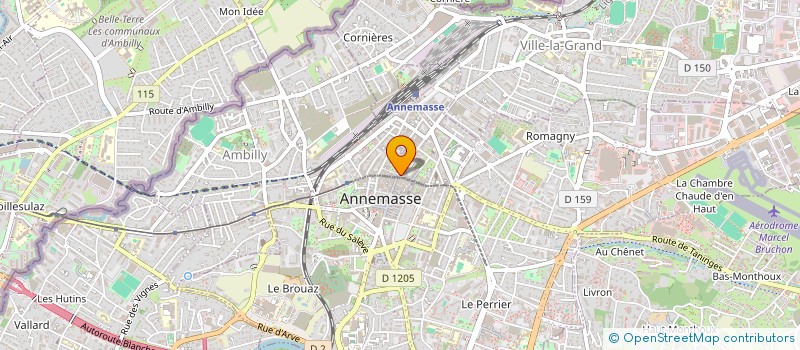 localisation de l'entreprise MADAME MARIE MOUTHON  ANNEMASSE