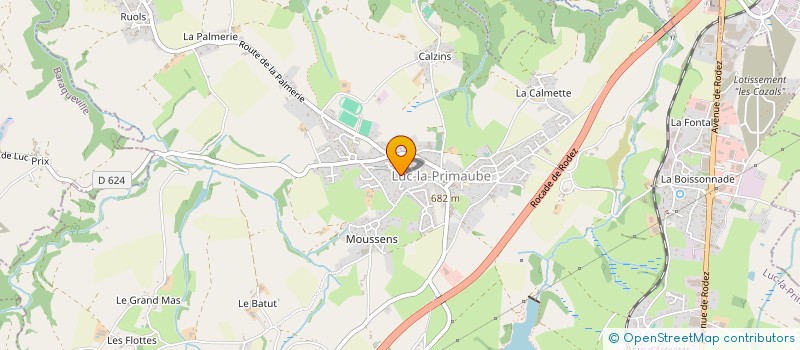 localisation de l'entreprise MADAME MARIE MOUYSSET à LUC-LA-PRIMAUBE