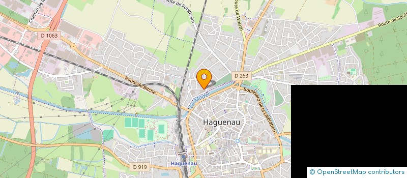 localisation de l'entreprise MADAME MARIE MULLER  HAGUENAU