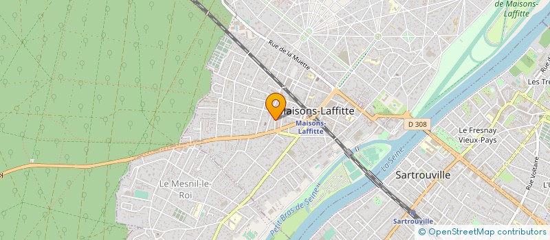 localisation de l'entreprise MADAME MARIE MULLER à MAISONS-LAFFITTE