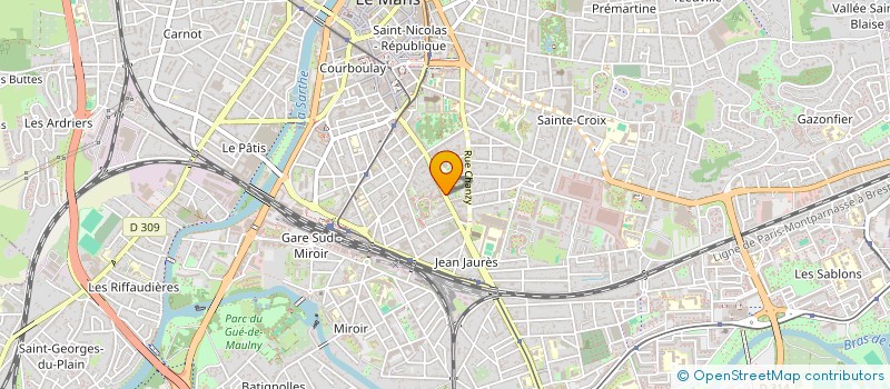 localisation de l'entreprise MADAME MARIE MULLER  LE MANS