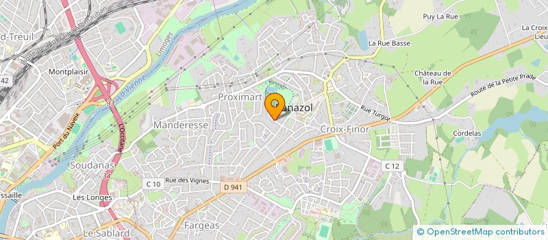 localisation de l'entreprise MADAME MARIE MUNIOR à PANAZOL