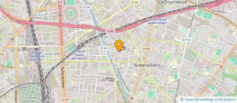 localisation de l'entreprise MADAME MARIE MUNOZ à AUBERVILLIERS
